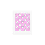 Vaporwave greek statue doodle pattern Art Print Gallery Image 1