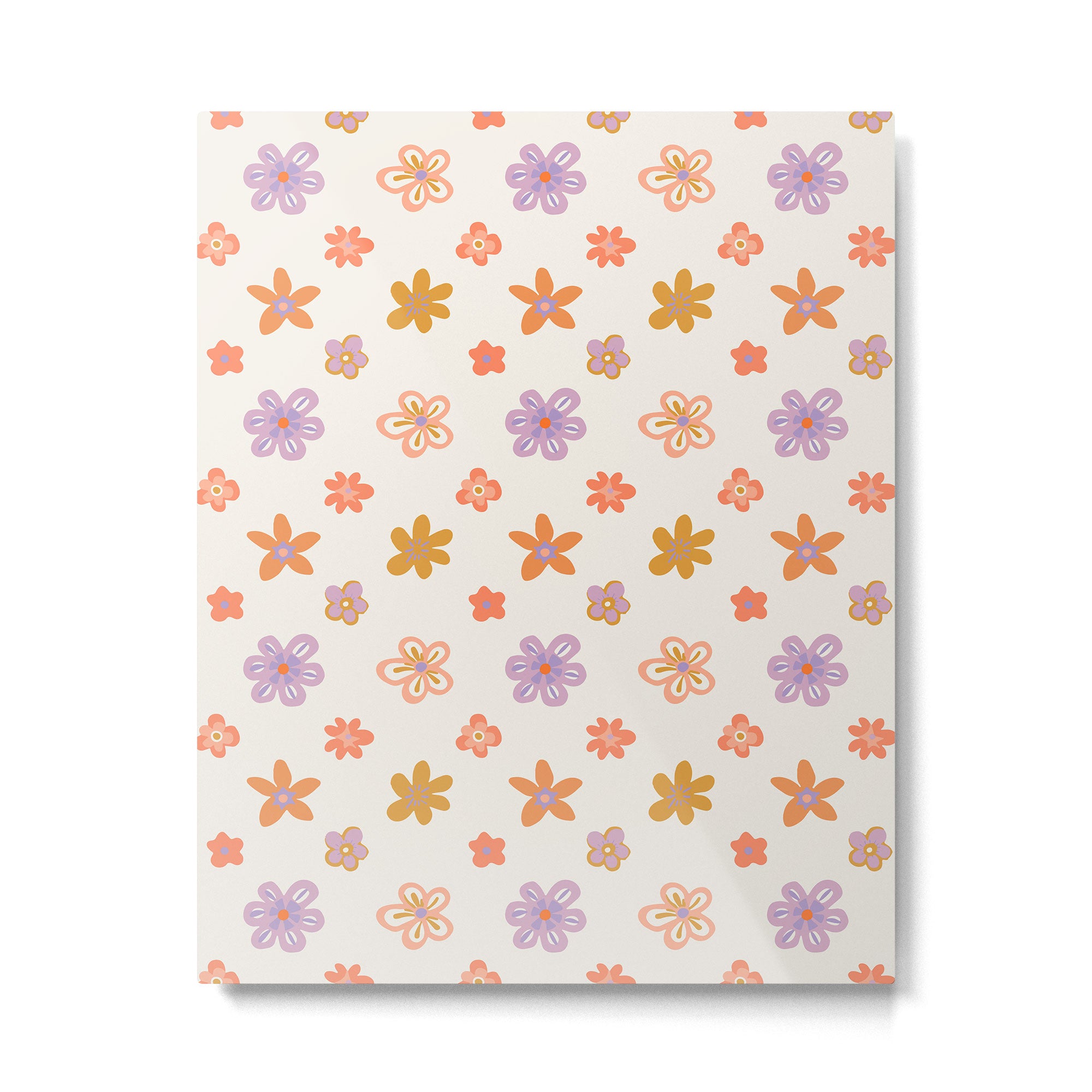 Vintage floral art pattern Metal Print Gallery Image 6