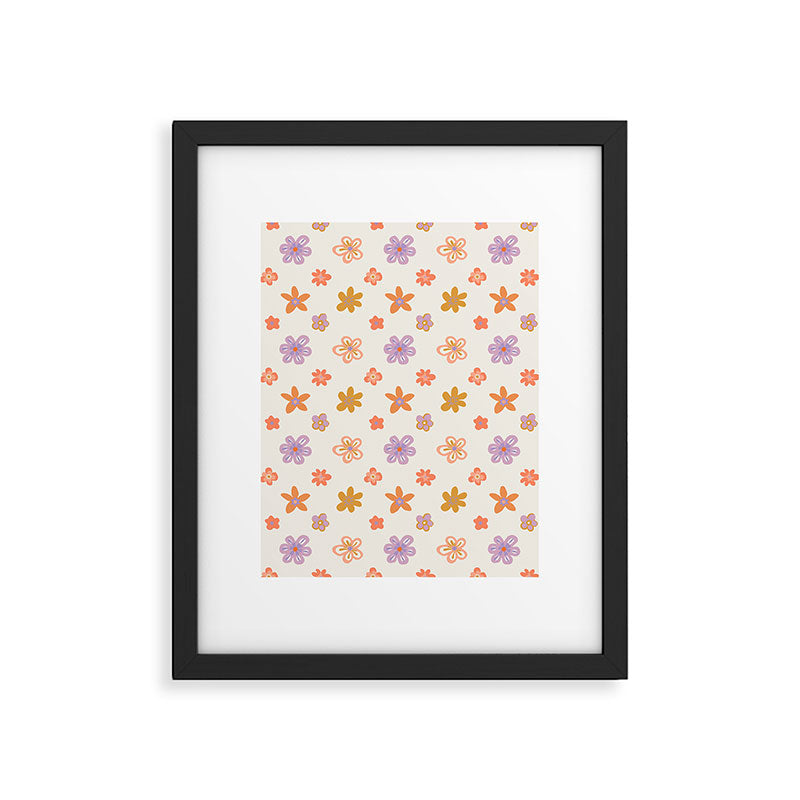Vintage floral art pattern Framed Art Print Gallery Image 6
