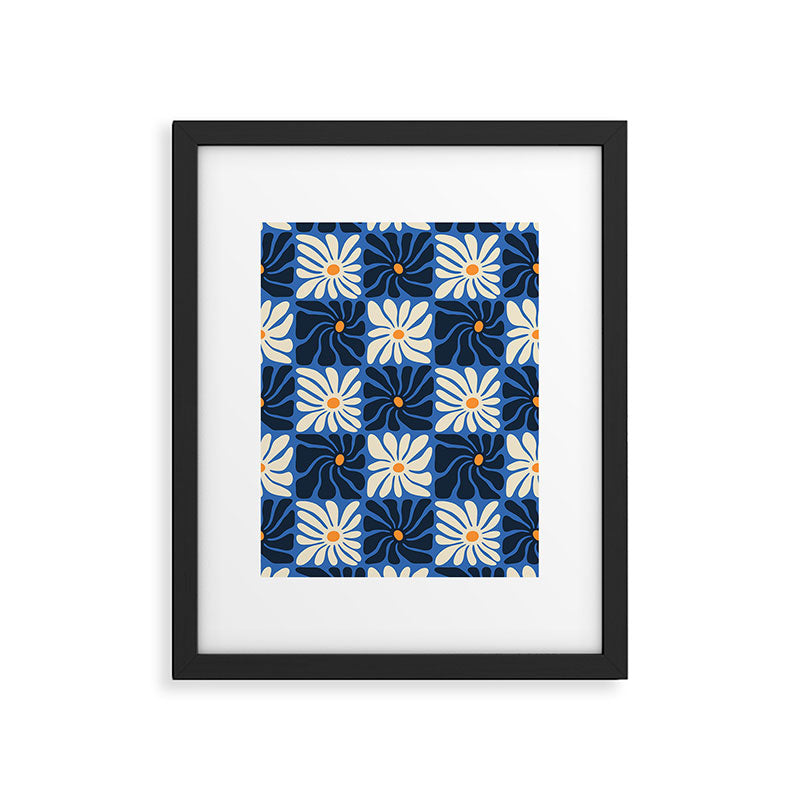 Vintage flower art pattern Framed Art Print Gallery Image 6