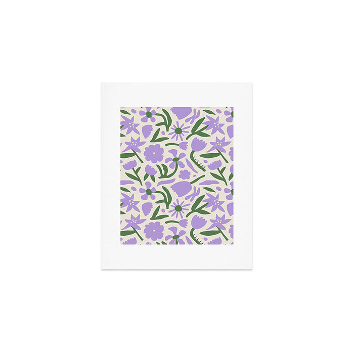 Vintage flower nature art pattern Art Print Gallery Image 1