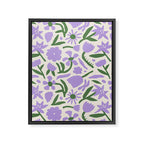 Vintage flower nature art pattern Framed Canvas Print Gallery Image 8