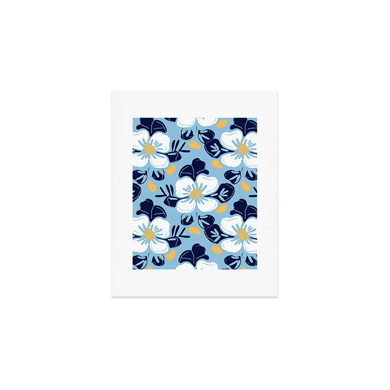 Vintage flower nature art pattern Art Print Gallery Image 1