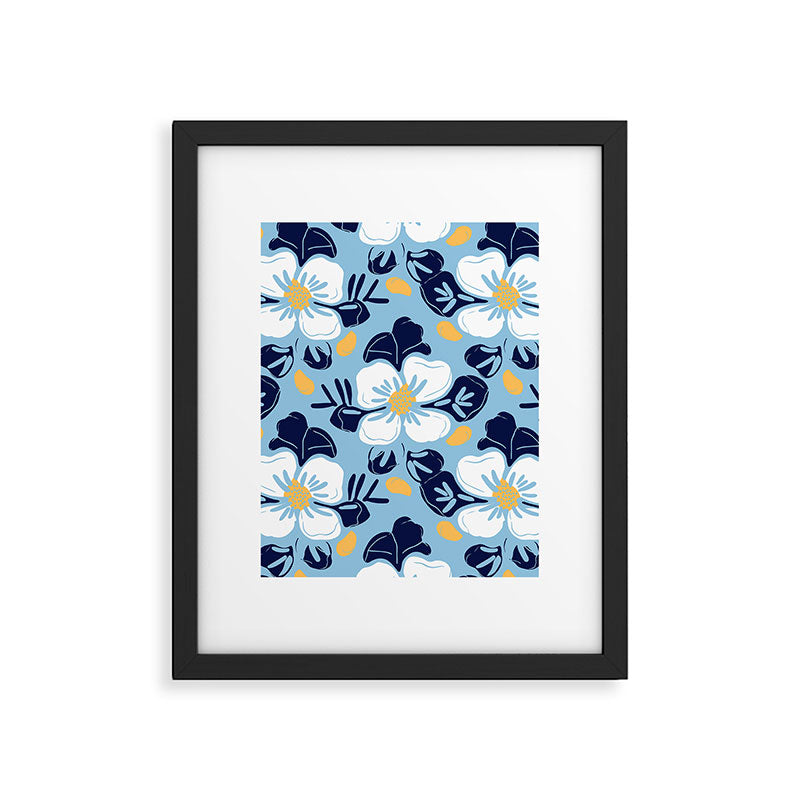 Vintage flower nature art pattern Framed Art Print Gallery Image 6