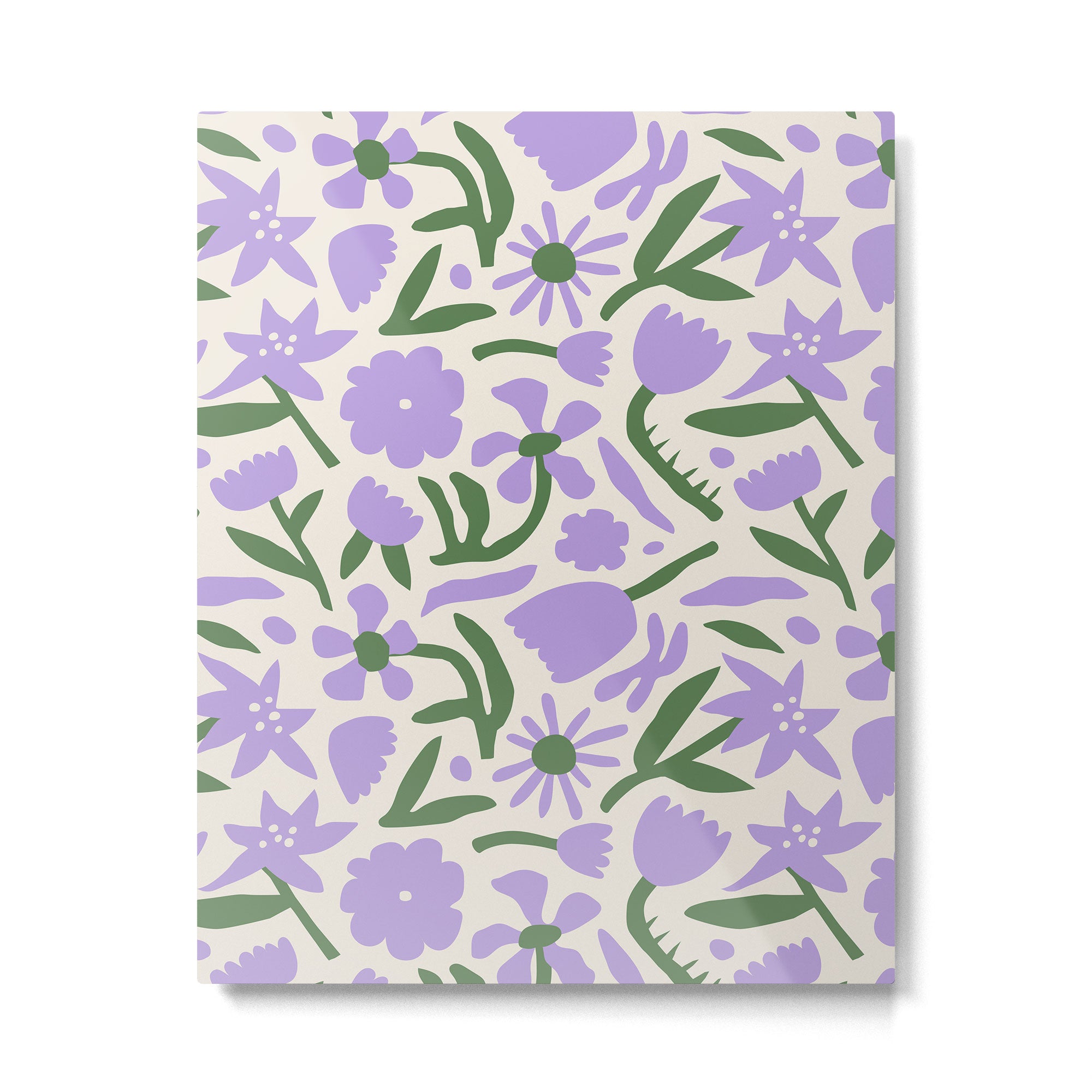 Vintage flower nature art pattern Metal Print Gallery Image 6
