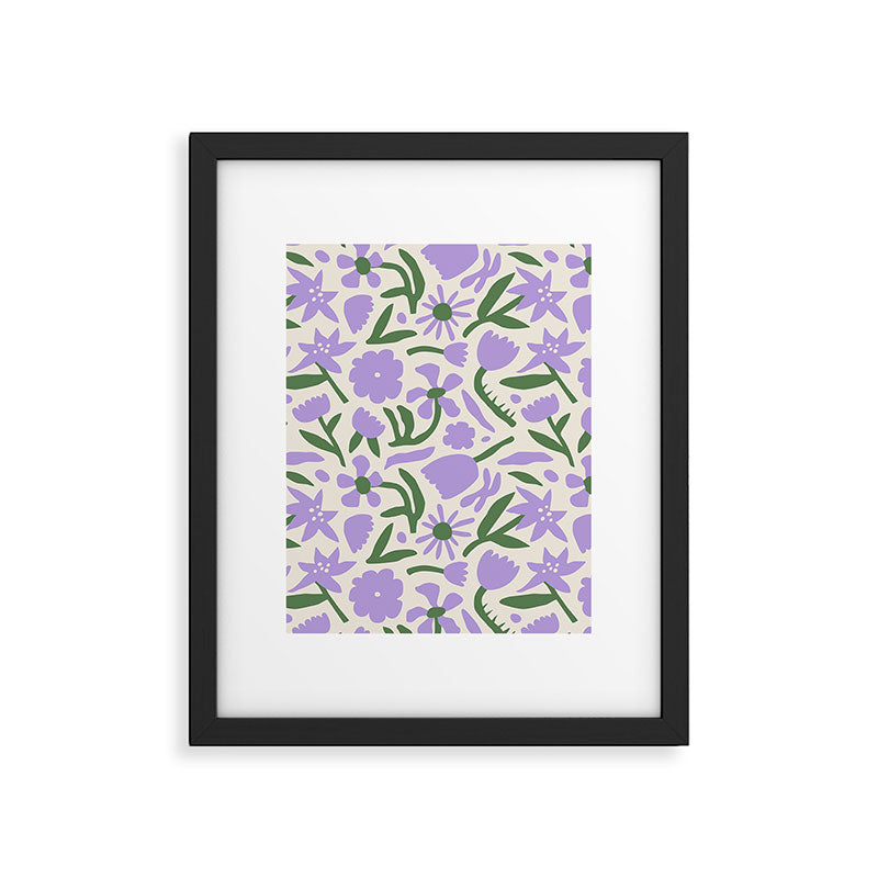 Vintage flower nature art pattern Framed Art Print Gallery Image 6