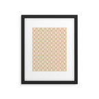 Vintage geometric flower art pattern Framed Art Print Gallery Image 4