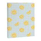 Vintage lemon fruit slice pattern Canvas Print Gallery Image 8