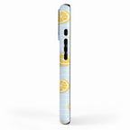 Vintage lemon fruit slice pattern iPhone Case Gallery Image 2