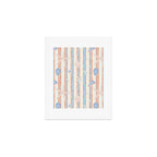 Vintage marine sea shell summer art pattern Art Print Gallery Image 1