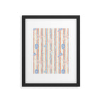 Vintage marine sea shell summer art pattern Framed Art Print Gallery Image 6