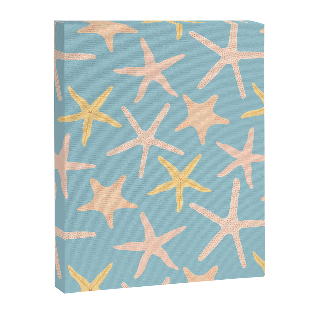 Vintage marine starfish sea animal pattern Canvas Print Gallery Image 8