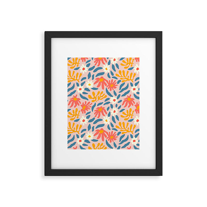 Vintage organic flower nature art pattern Framed Art Print Gallery Image 6