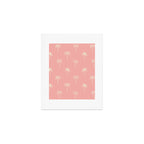 Vintage palm tree beach doodle pattern Art Print Gallery Image 1