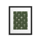 Vintage palm tree beach doodle pattern Framed Art Print Gallery Image 6