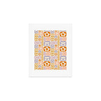 Vintage scandinavian floral art pattern Art Print Gallery Image 1