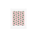 Vintage succulent cactus plant pattern Art Print Gallery Image 1