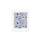 Vintage summer nature patchwork art pattern Art Print Gallery Image 1