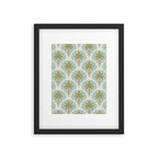 Vintage summer palm tree art pattern Framed Art Print Gallery Image 6