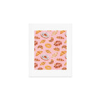 Vintage sweet bakery pastry food art pattern Art Print Gallery Image 1