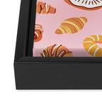 Vintage sweet bakery pastry food art pattern Framed Canvas Print Gallery Image 3
