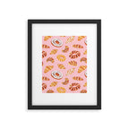 Vintage sweet bakery pastry food art pattern Framed Art Print Gallery Image 6