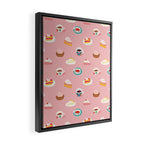 Vintage sweet dessert tea food art pattern Framed Canvas Print Gallery Image 2