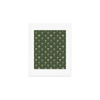 Vintage tropical palm tree beach pattern Art Print Gallery Image 1