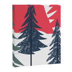 Winter christmas pine tree forest art Canvas Print Gallery Image 6