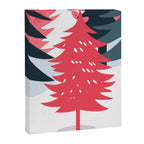 Winter christmas pine tree forest art Canvas Print Gallery Image 6
