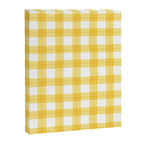 Yellow geometric plaid gingham pattern Canvas Print Gallery Image 8