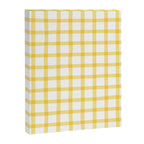Yellow geometric plaid gingham pattern Canvas Print Gallery Image 8