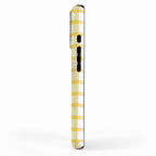 Yellow geometric plaid gingham pattern iPhone Case Gallery Image 2
