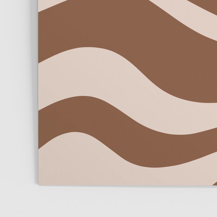 Modern Retro Liquid Swirl Fluid Abstract Pattern in Brown Poster Gallery Image 3