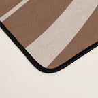 Modern Retro Liquid Swirl Fluid Abstract Pattern in Brown Desk Mat Gallery Image 4