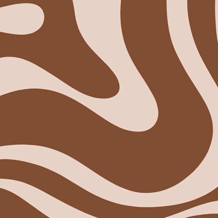 Modern Retro Liquid Swirl Fluid Abstract Pattern in Brown Coffee Mug Gallery Image 2