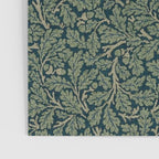 William Morris Antique Oak Leaf Teal Slate Poster Gallery Image 3
