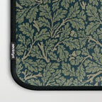 William Morris Antique Oak Leaf Teal Slate Laptop Sleeve Gallery Image 3