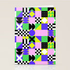 Modern geometric mosaic pattern art Stationery Card Gallery Image 2