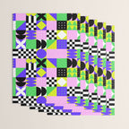 Modern geometric mosaic pattern art Wrapping Paper Gallery Image 3