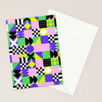 Modern geometric mosaic pattern art Stationery Card Gallery Image 2