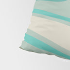 Palm Springs Mid Century Modern Abstract Pattern in Vintage Turquoise and Olive Pillow Sham Gallery Image 4