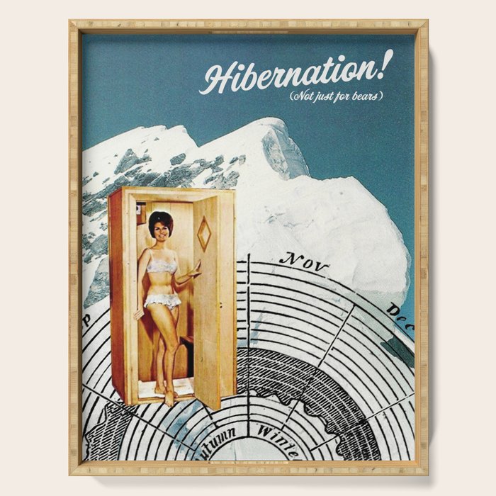 Hibernation! Not just for bears Serving Tray Gallery Image 1