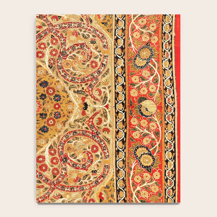 Rasht  Antique North Persian Floral Embroidery Print Notebook Gallery Image 4
