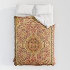 Rasht  Antique North Persian Floral Embroidery Print Duvet Cover Gallery Image 6