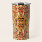 Rasht  Antique North Persian Floral Embroidery Print Travel Mug Gallery Image 1