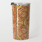 Rasht  Antique North Persian Floral Embroidery Print Travel Mug Gallery Image 3