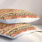 Rasht  Antique North Persian Floral Embroidery Print Pillow Sham Gallery Image 3