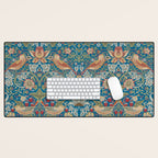 Strawberry Thief by William Morris Desk Mat Gallery Image 1