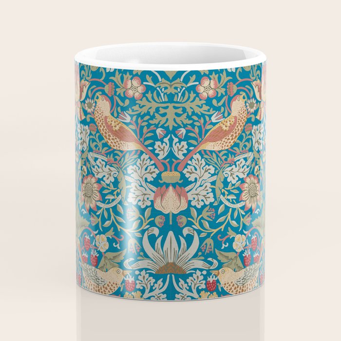 Strawberry Thief by William Morris Coffee Mug Gallery Image 4